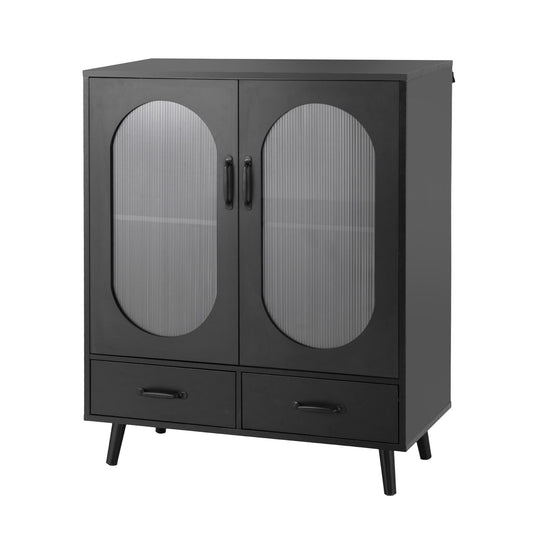 Artiss Buffet Sideboard Double Doors - Black