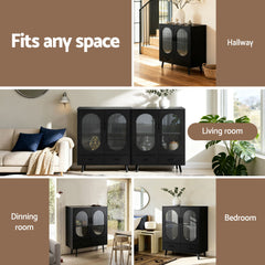 Artiss Buffet Sideboard Double Doors - Black