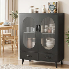 Artiss Buffet Sideboard Double Doors - Black