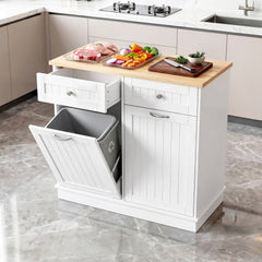 Artiss Buffet Sideboard Cabinet Kitchen Tilt Out Bin Holder Storage Cupboard