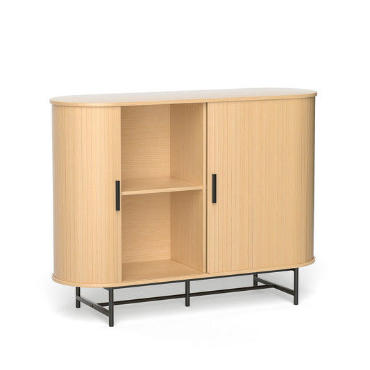 Artiss Buffet Sideboard Sliding Doors - PIIA Oak