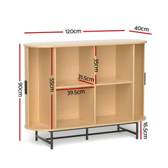 Artiss Buffet Sideboard Sliding Doors - PIIA Oak