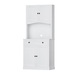 Artiss Buffet Sideboard Hutch Cabinet - BEINI White