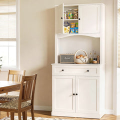 Artiss Buffet Sideboard Hutch Cabinet - BEINI White