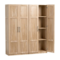 Artiss 2x Buffet Sideboard Cabinet Pantry Hutch Kitchen Storage Organiser Pine