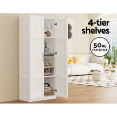 Artiss 2 Door Buffet Sideboard Cupboard Cabinet Pantry White