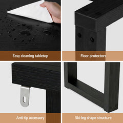 Artiss Console Table 110CM Black