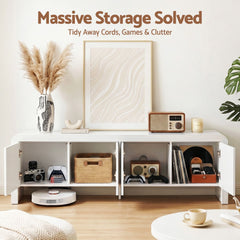 Artiss TV Unit Entertainment Unit Storage Cabinet 180cm White