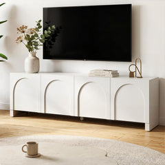 Artiss TV Unit Entertainment Unit Storage Cabinet Adjustable Shelf 180cm White