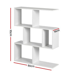 Artiss Floating Wall Shelf Bookshelf 3-Tier Display Storage Organiser White