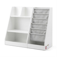 Keezi Kids Bookshelf Wood Bookcase Toddler Toys Storage Rack Display Shelves