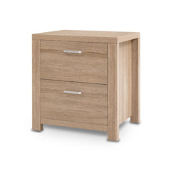 Artiss Bedside Table 2 Drawers - MAXI Pine