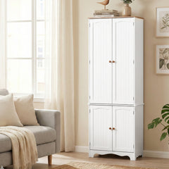 Artiss Buffet Sideboard 4 Doors - BERNE White