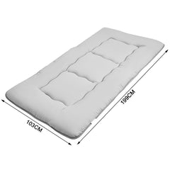 Foldable Floor Mattress Roll Up Futon Mattress Thicken Memory Foam for Bedroom Guest Room and Travel Portable Japanese Sleeping Tatami Mat 1x2m Grey