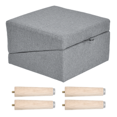 Convertible Pet Steps Split Ottoman 40cm High 4-Step Dog Stairs for Couch Bed With Non-Slip Surface for Small Dogs Cats Injured and Elderly Pets Max Load 60kg