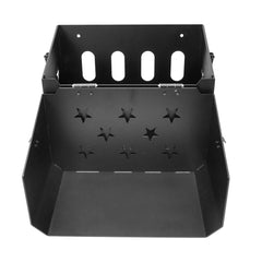 Alpen Outdoor Latch Jerry Can Holder With Lid 3mm Thickness Aluminium For 20L Fuel Tank For Camping Caravans 4WD Trailer Canopy Camper L38xD52xW21.5cm Black