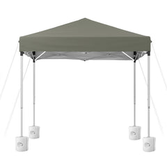 Instahut Gazebo 2x2m Outdoor Patio Garden Marquee Shade w/ Base Pods Grey