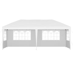 Instahut Gazebo Pop Up Marquee 3x6m Wedding Party Outdoor Camping Tent Canopy Side Wall White