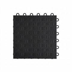 Giantz Garage Floor Tiles Interlocking PP Flooring 25PCS 30x30cm Black