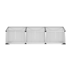 Green Fingers Greenhouse 180x50x50CM Cold Frame Plant Grow Aluminium Polycarbonate Green House