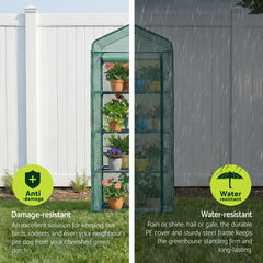 Green Fingers Greenhouse 4 Tiers Mini Green House Garden Bed 1.6x0.7x0.5M