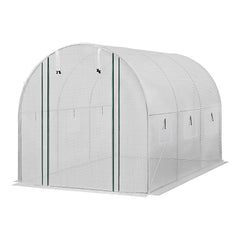 Green Fingers Greenhouse 3x2x2M Walk in Green House White
