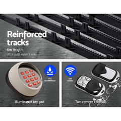 LockMaster Automatic Sliding Gate Opener Kit Keypad 6M 1200KG