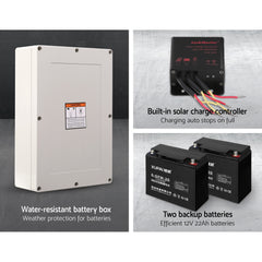 LockMaster Automatic Sliding Gate Opener Kit 40W Solar 4M 600KG