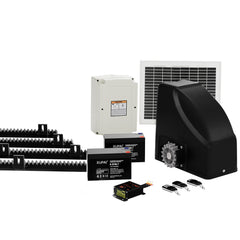 LockMaster Automatic Sliding Gate Opener Kit 10W Solar 4M 600KG