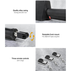 LockMaster Single Swing Gate Opener 20W Full Solar Power Automatic