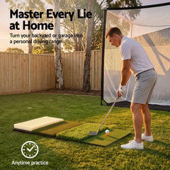 Everfit Golf Hitting Mat Practice Turf 4 in 1 Foldable Training Aid Backyard