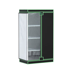 Green Fingers Grow Tent 100x60x180cm 4 Tiers Kits Hydroponics Indoor Grow System