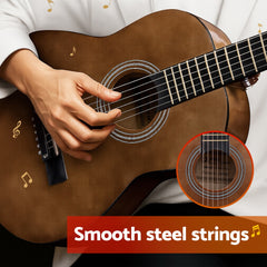 Alpha 31" Steel String Acoustic Guitar Portable