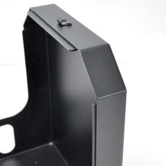 Alpen Outdoor Gas Bottle Holder Box 2.5mm Thickness 4KG Aluminium Gas Bottle Protective Holder Gas Cylinder Cage with Lockable Over Centre Latch Outdoor Camping Canopy Black