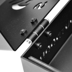 Alpen Outdoor Gas Bottle Holder Box 2.5mm Thickness 4KG Aluminium Gas Bottle Protective Holder Gas Cylinder Cage with Lockable Over Centre Latch Outdoor Camping Canopy Black