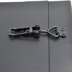 Alpen Outdoor Gas Bottle Holder Box 2.5mm Thickness 4KG Aluminium Gas Bottle Protective Holder Gas Cylinder Cage with Lockable Over Centre Latch Outdoor Camping Canopy Black