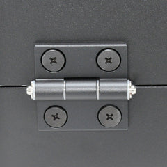 Alpen Outdoor Gas Bottle Holder Box 2.5mm Thickness 4KG Aluminium Gas Bottle Protective Holder Gas Cylinder Cage with Lockable Over Centre Latch Outdoor Camping Canopy Black