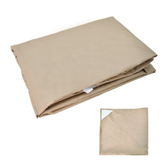 3x3m Gazebo Cover 2-Tier Canopy Replacement Outdoor Waterproof Shelter Top with Airvent and PA Coating for Garden Patio Pavilion Sun Shade Khaki