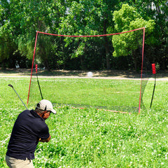 Portable Golf Hitting Net Practice Driving Indoor Outdoor with Carry Bag and Ground Stakes Golf Training Net for Golfers Backyard Driving Chipping 10x7ft