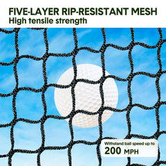 Portable Golf Hitting Net Practice Driving Indoor Outdoor with Carry Bag and Ground Stakes Golf Training Net for Golfers Backyard Driving Chipping 10x7ft