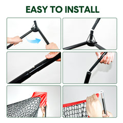 Portable Golf Hitting Net Practice Driving Indoor Outdoor with Carry Bag and Ground Stakes Golf Training Net for Golfers Backyard Driving Chipping 10x7ft