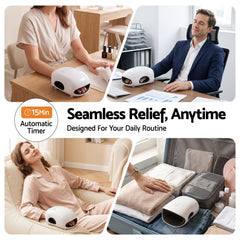 Livemor Hand Massager with Heat and Compression Cordless 3 Modes 3 Temperatures