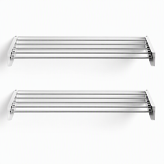 Artiss Set of 2 Clothes Rack Wall Mounted Airer Foldable White