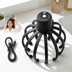 Livemor Head Massager Scalp Electric with 3 Modes, 360 Degree Head Massager Cordless Portable, Head Scratcher for Stress Relax