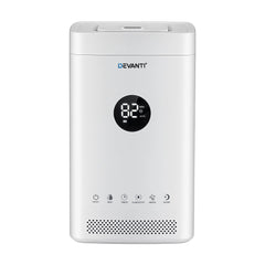 Devanti Ultrasonic Humidifier Air Purifier Top Fill Auto Humidity 3.5L White