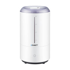 Devanti Ultrasonic Humidifier Aroma Diffuser Top Fill Quiet Bedroom 4L White