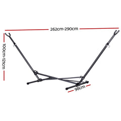 Gardeon Hammock Bed Stand Steel Frame Outdoor Indoor