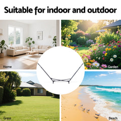 Gardeon Hammock Bed Stand Steel Frame Outdoor Indoor