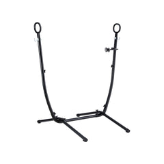 Gardeon Hammock Chair Stand Iron Frame w/ Phone Holder Black