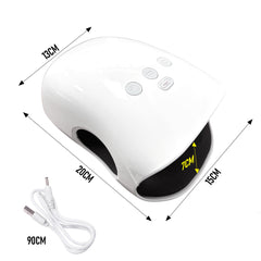 Electric Hand Massager with Heat and 3 Modes Air Compression for Arthritis Carpal Tunnel Wrist Pain Relief Finger Numbness Finger and Palm Therapy White
